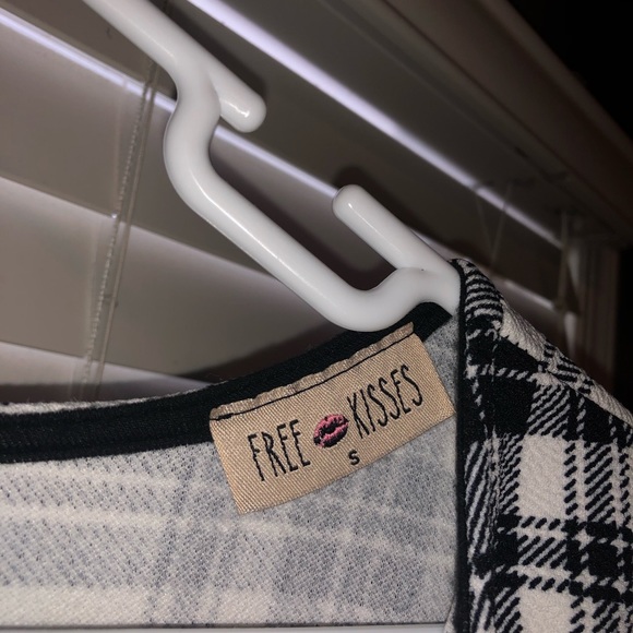 Stretchy plaid white shirt - Picture 3 of 4